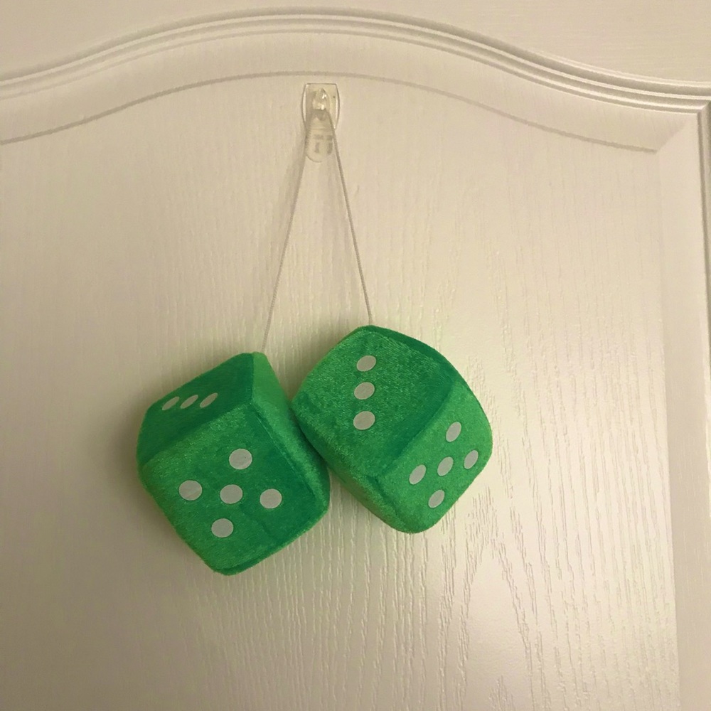 Green pair of dice.